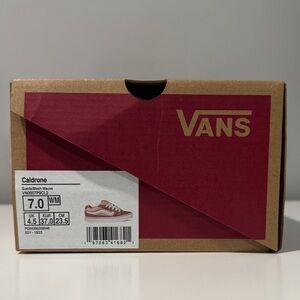 Vans Caldrone Suede Mesh Sneakers - Pink and White